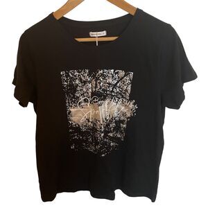 Encuentro NWT Womens Graphic T Shirt S Sparkle Glitter Shimmer